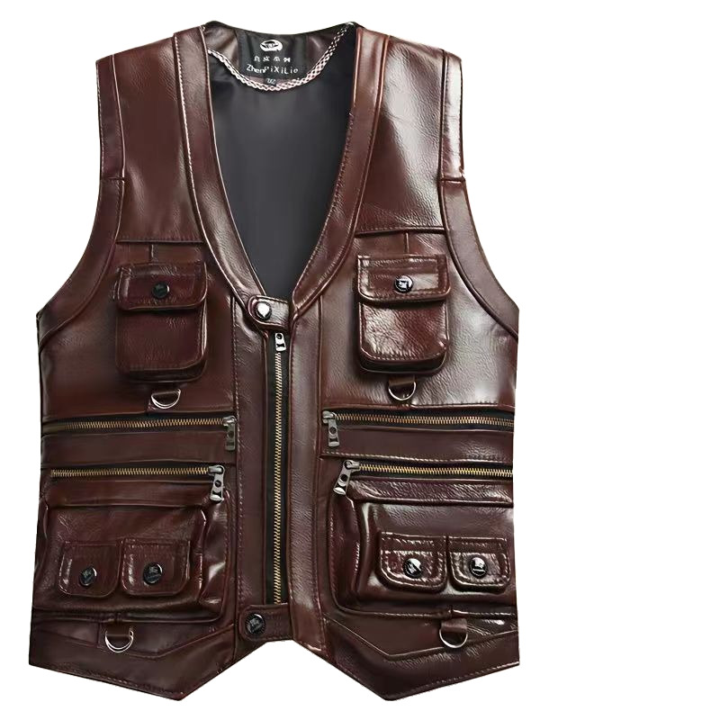 Motorcycle Gear Vest - 2023 쇠가죽 채찍으로 치다 정품 가죽