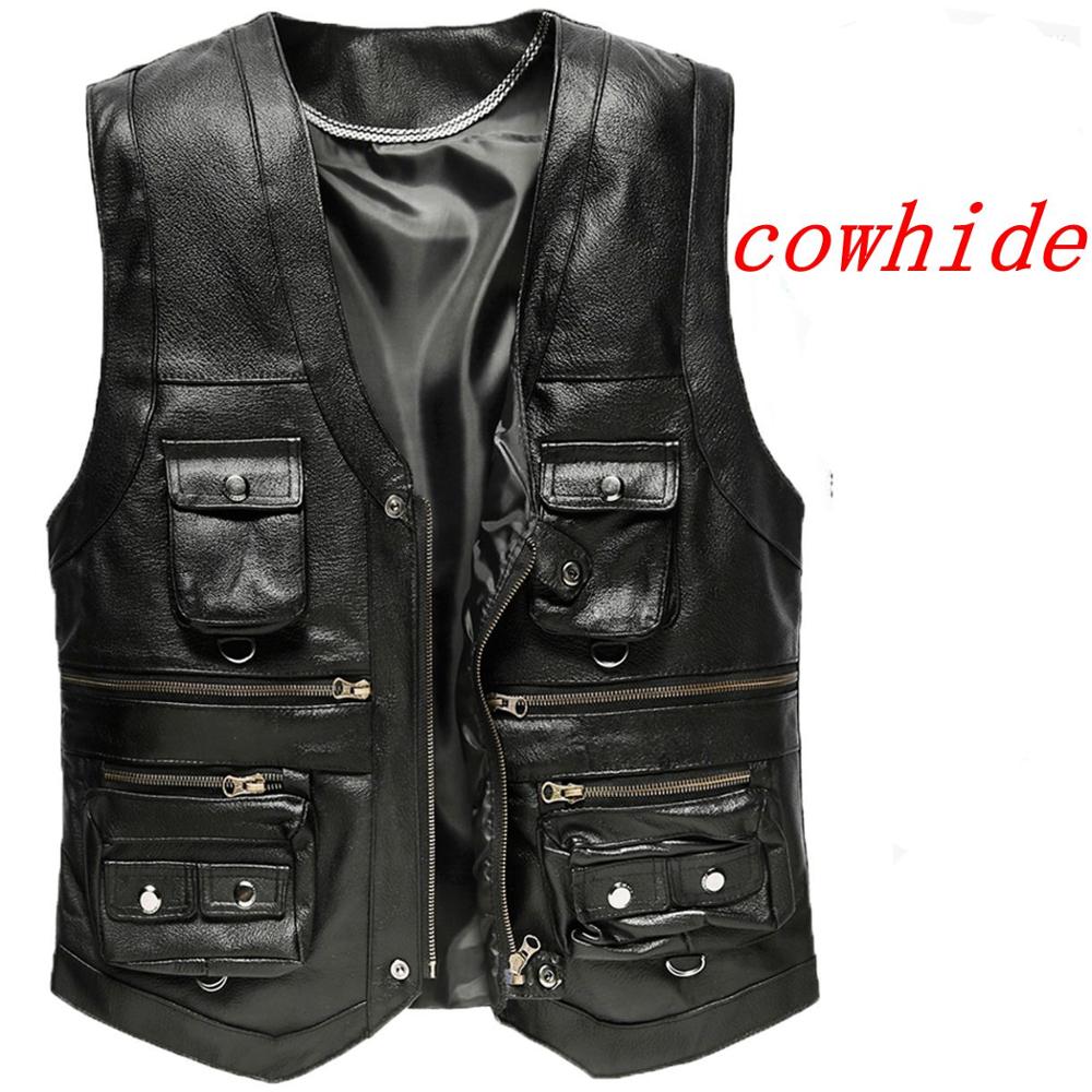 2023 쇠가죽 채찍으로 치다 정품 가죽 조끼 남자 양 - Motorcycle Gear Vest 리뷰 및 가격