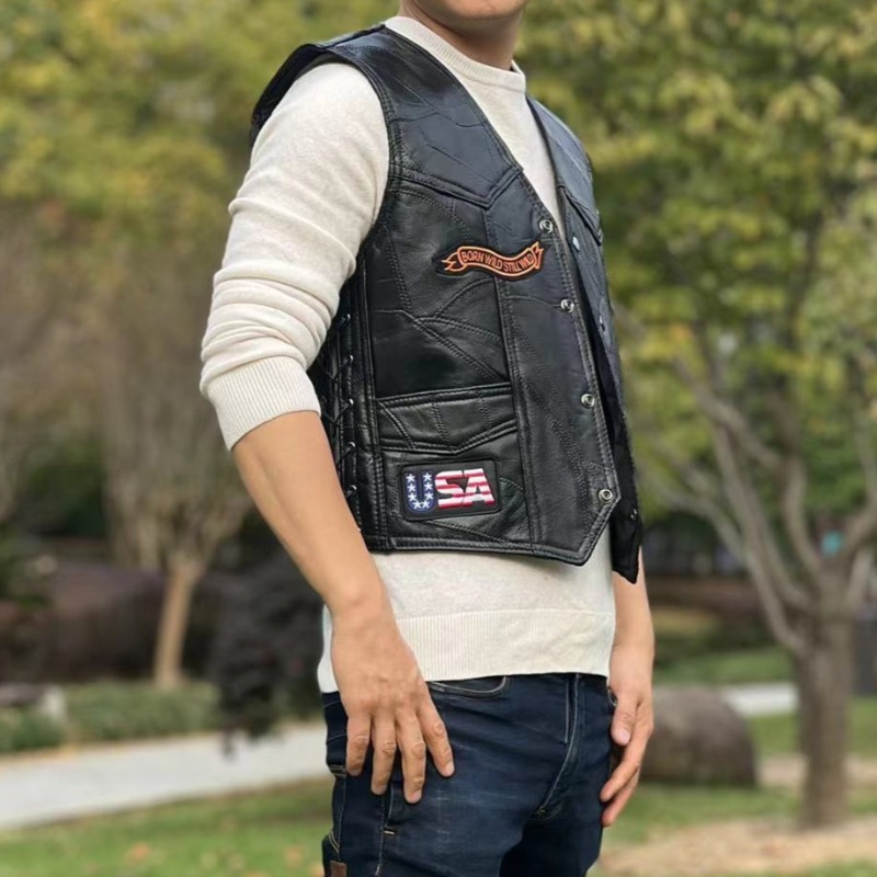 새로운 오토바이 조끼 남성용 카페 모토 스트리트 재킷  - Motorcycle Gear Vest 리뷰 및 가격