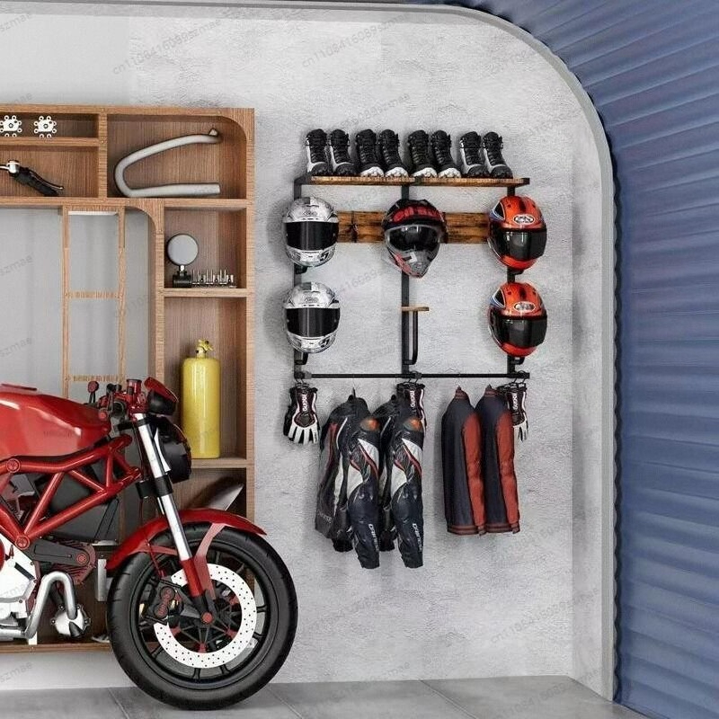 벽걸이형 헬멧 랙, 라이딩 용품 다용도 보관함, 오토바 - Motorcycle Gear Garage Storage 리뷰 및 가격