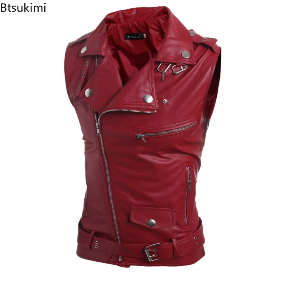 2026 남성 캐주얼 PU 가죽 조끼 가을 겨울 자켓  - Motorcycle Gear Vest 리뷰 및 가격
