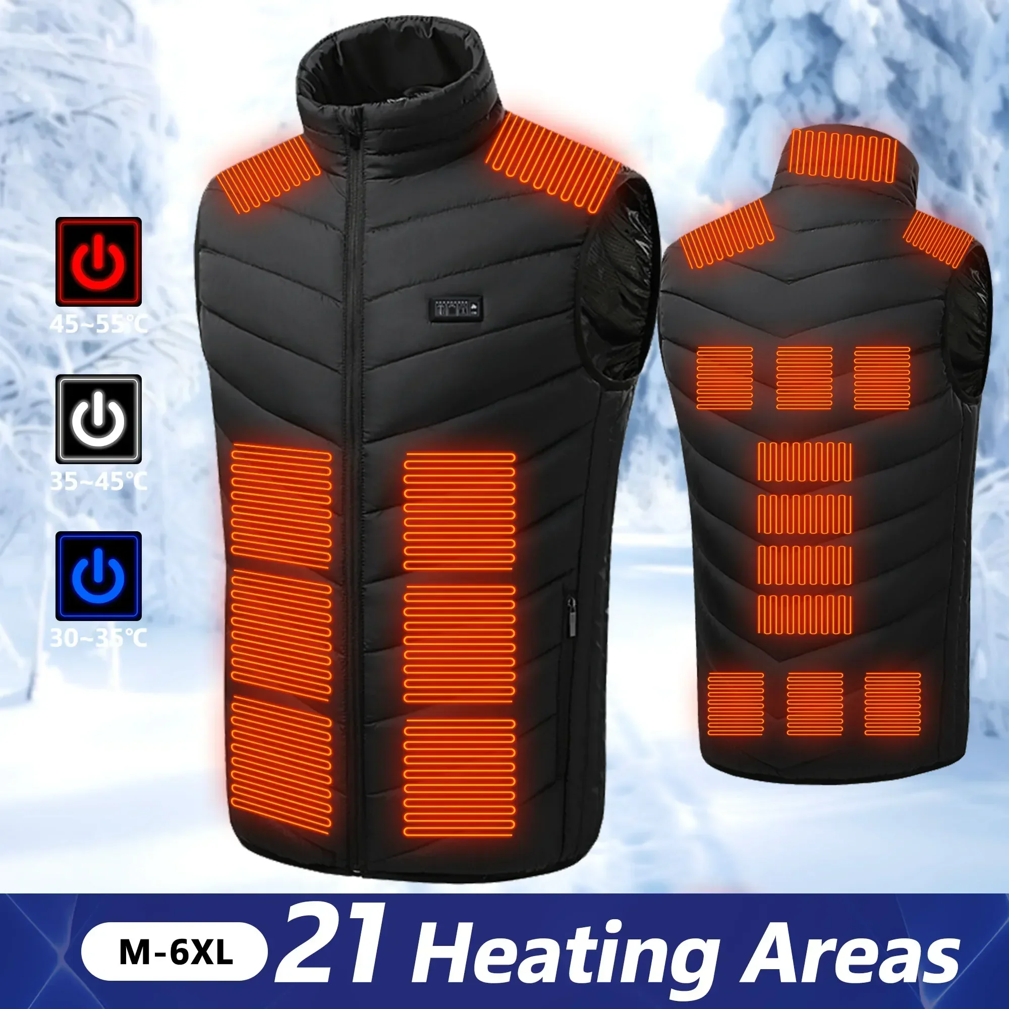 남녀공용 전기 가열 재킷, 운동복 가열 코트, 오토바이 - Motorcycle Gear Vest 리뷰 및 가격