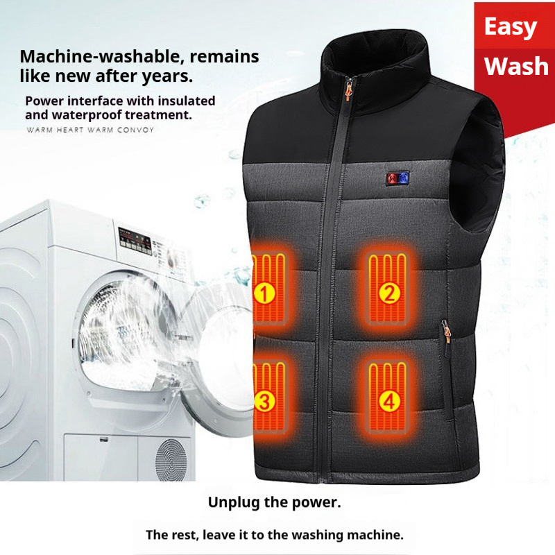가열 조끼 유니섹스 충전식 발열 의류 면 조끼 11존  - Motorcycle Gear Vest 리뷰 및 가격