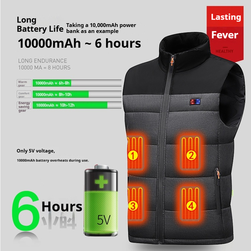 가열 조끼 유니섹스 충전식 발열 의류 면 조끼 11존  - Motorcycle Gear Vest 리뷰 및 가격