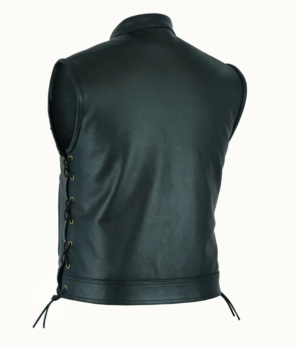 조끼 가죽 펑크 패션 캐주얼 코트 오토바이 조끼 남자  - Motorcycle Gear Vest 리뷰 및 가격